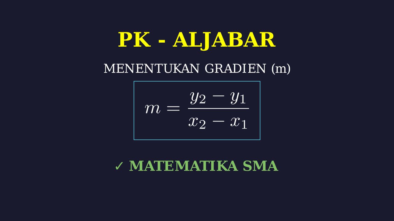 Menentukan Gradien
