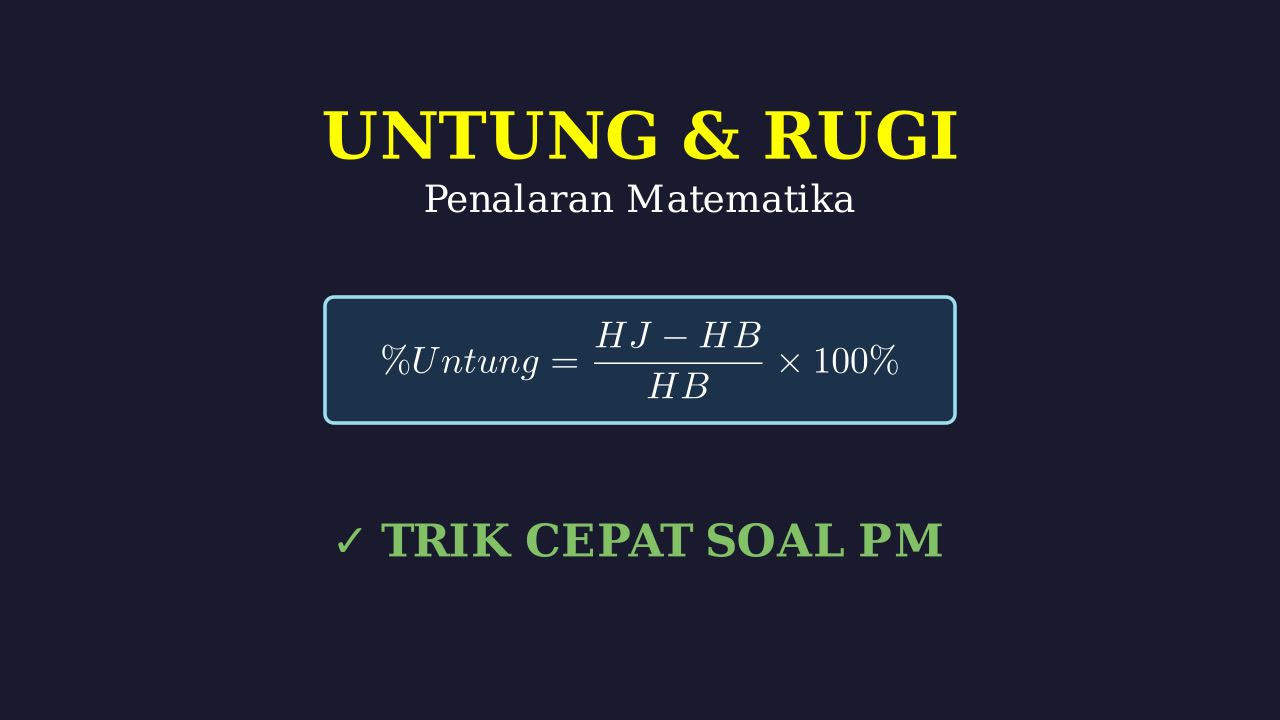 Untung dan Rugi: Penalaran Matematika