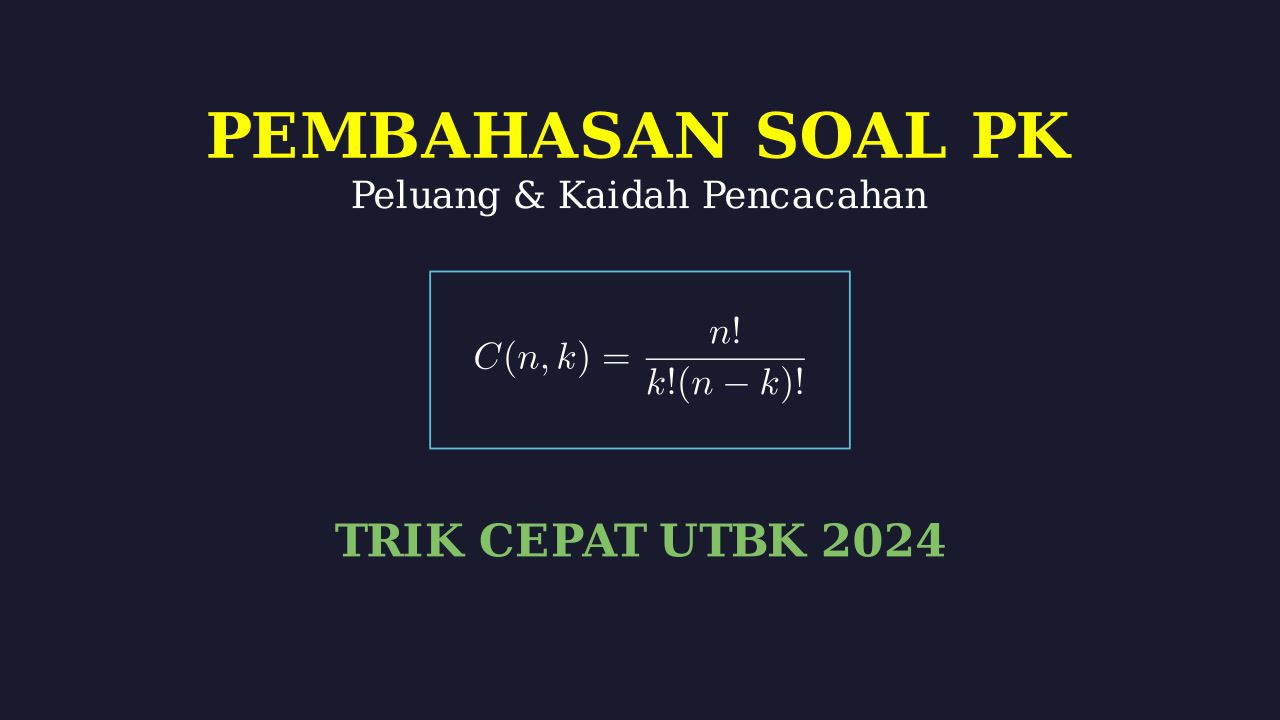 Peluang dan Kaidah Pencacahan