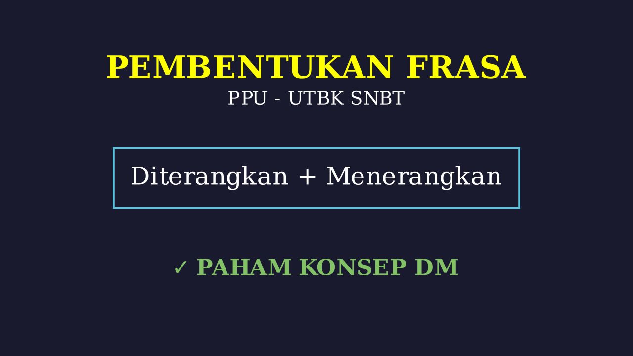 PPU: Memahami Konsep Frasa