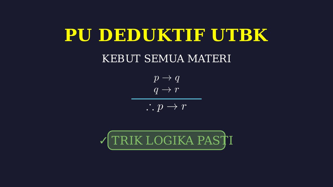 Materi Lengkap Penalaran Umum UTBK