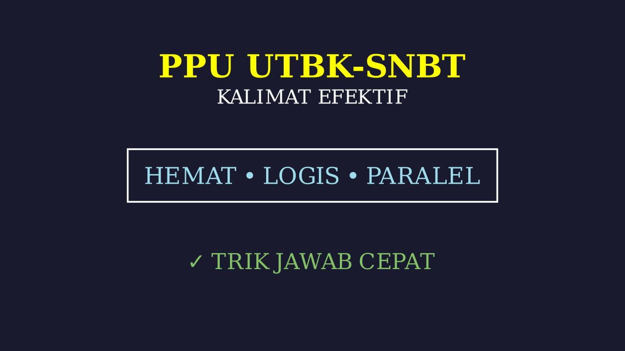 Pembahasan Soal Bahasa Indonesia