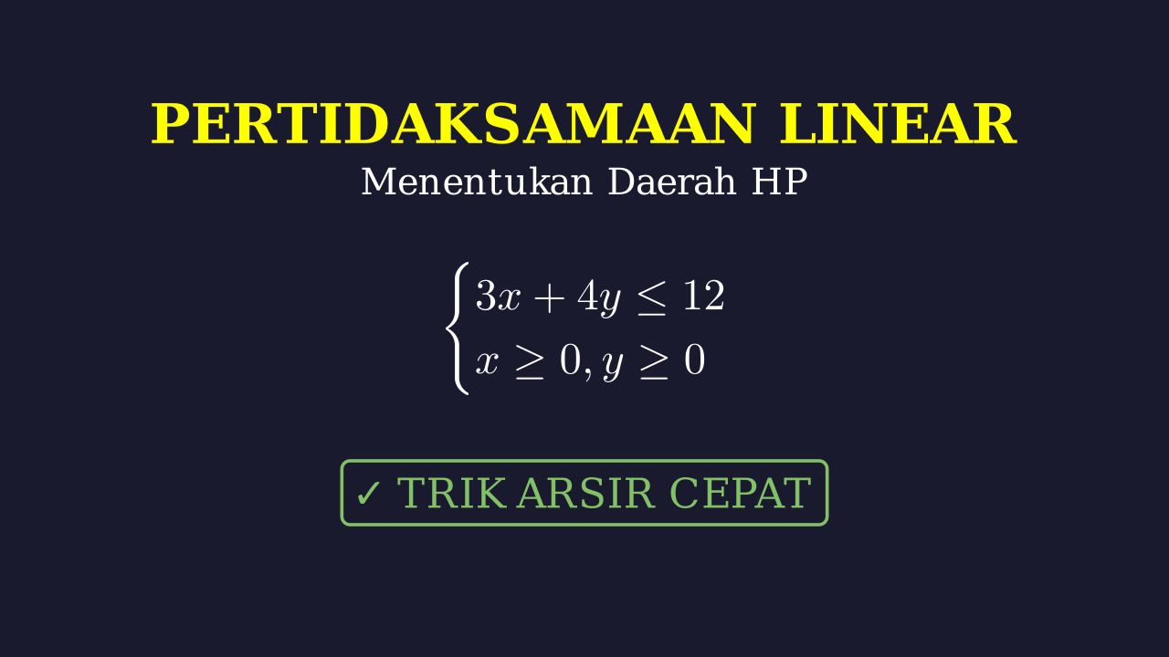 Grafik & Daerah Himpunan Penyelesaian SPtLDV