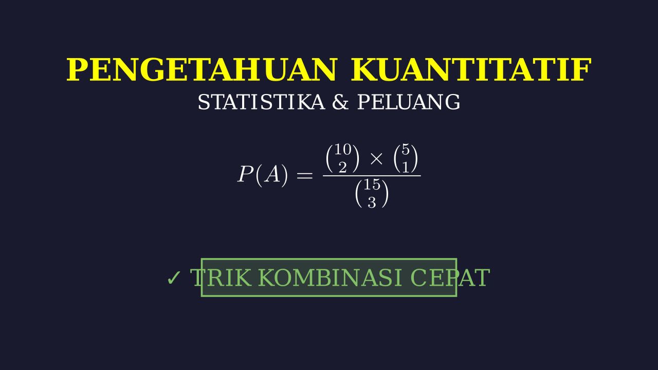 Menghitung Peluang Pemilihan Panitia