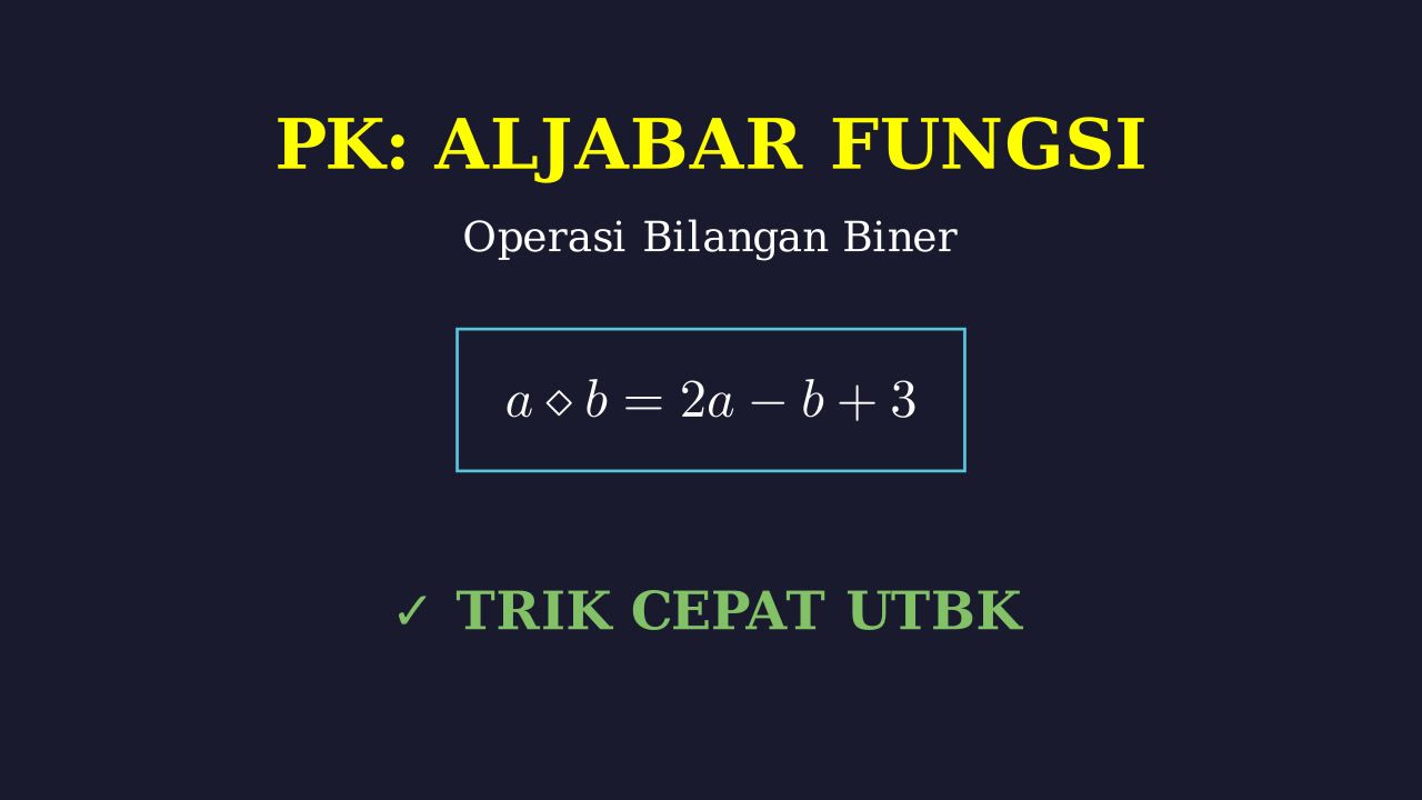 Operasi Bilangan Khusus
