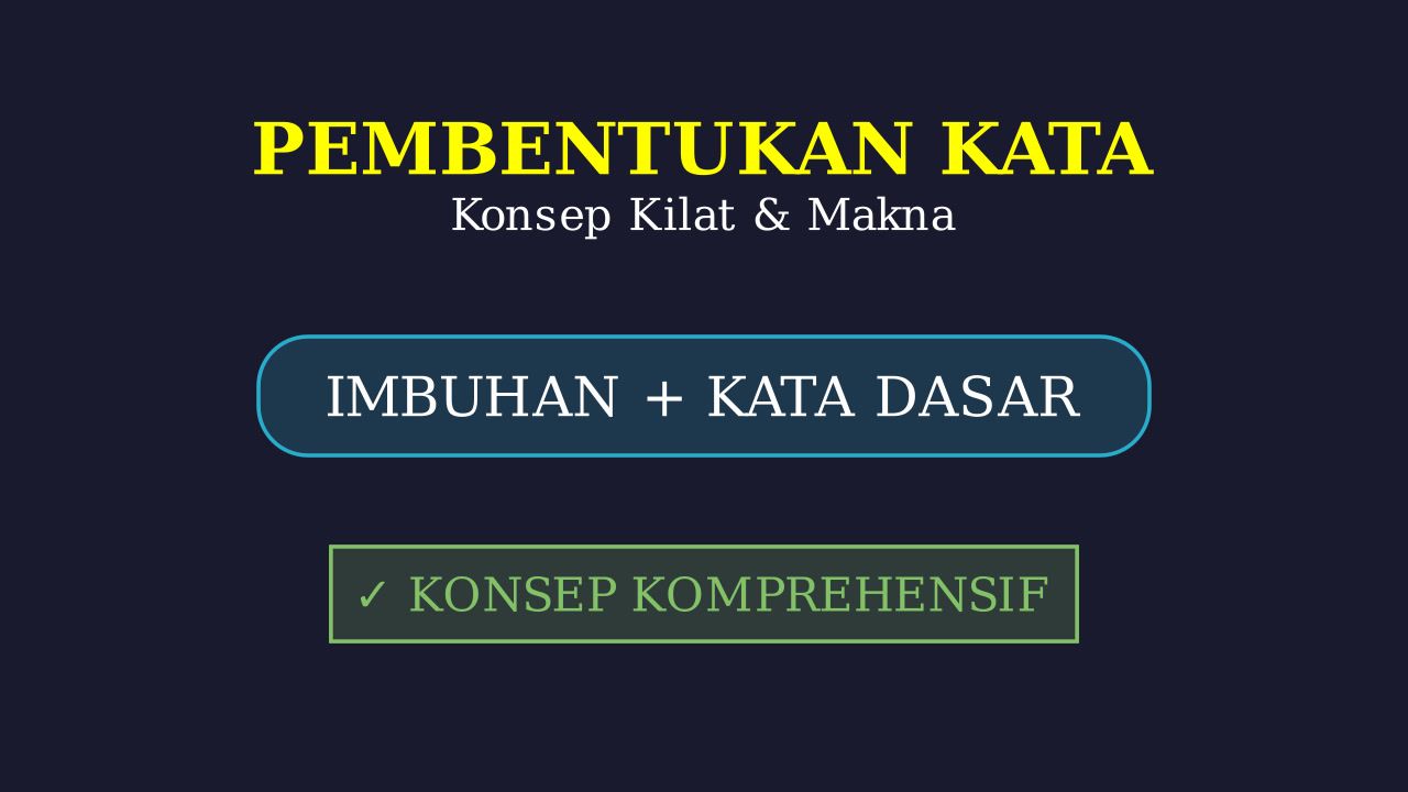 Konsep Kilat: Pembentukan Kata dan Makna