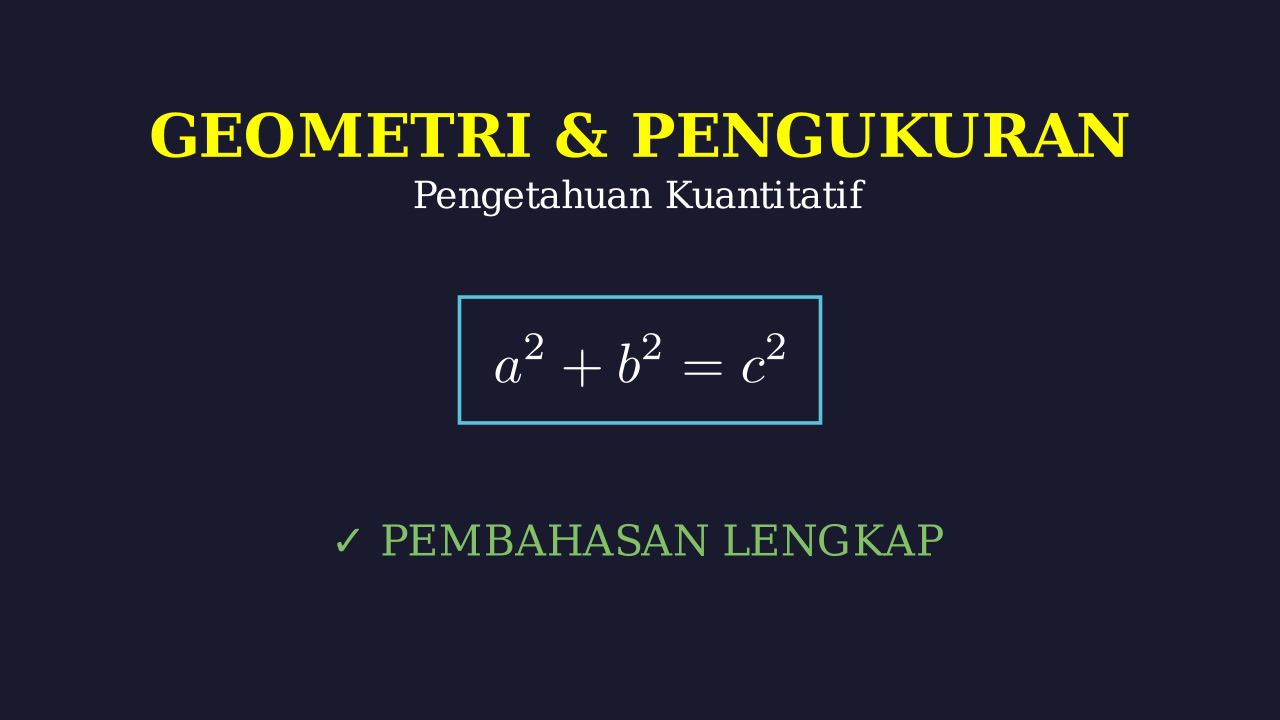 Memahami Konsep Geometri