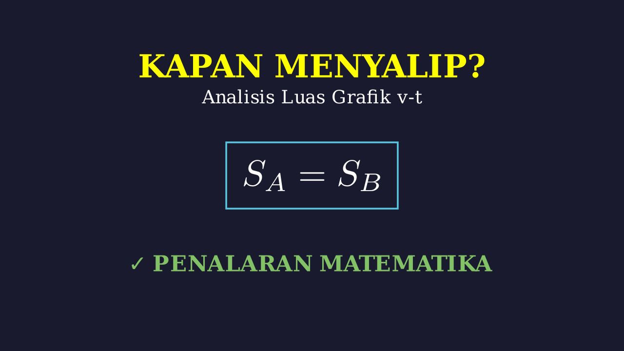Overtaking Time: Area Under Velocity-Time Graphs