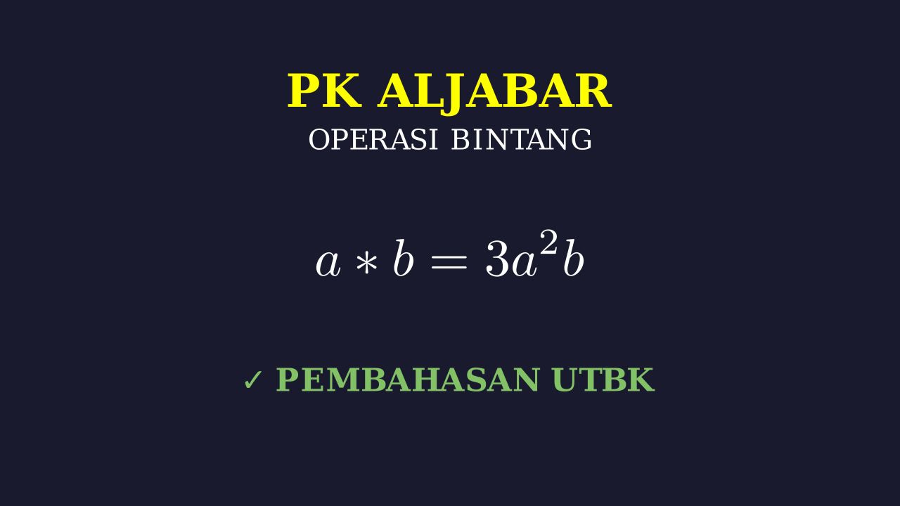 Operasi Simbol Matematika