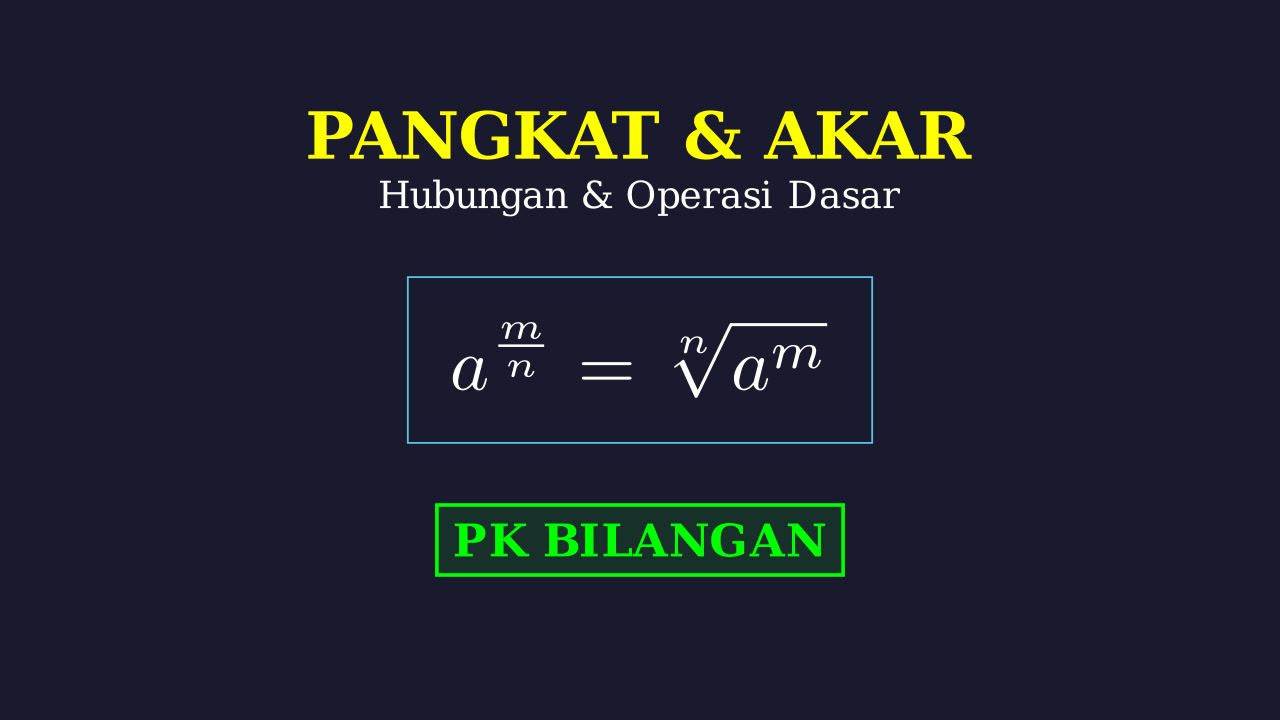Pangkat dan Akar: Konsep & Operasi