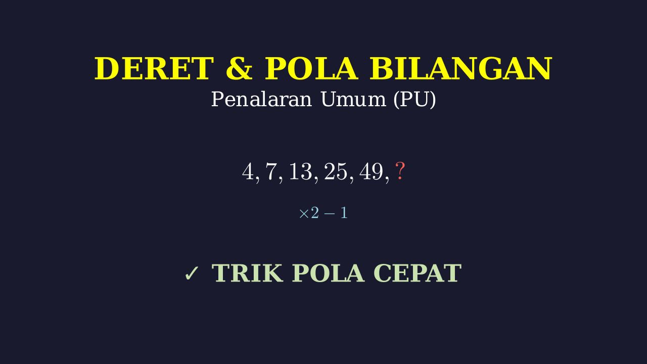 Pola Bilangan: Strategi Menentukan Deret Angka