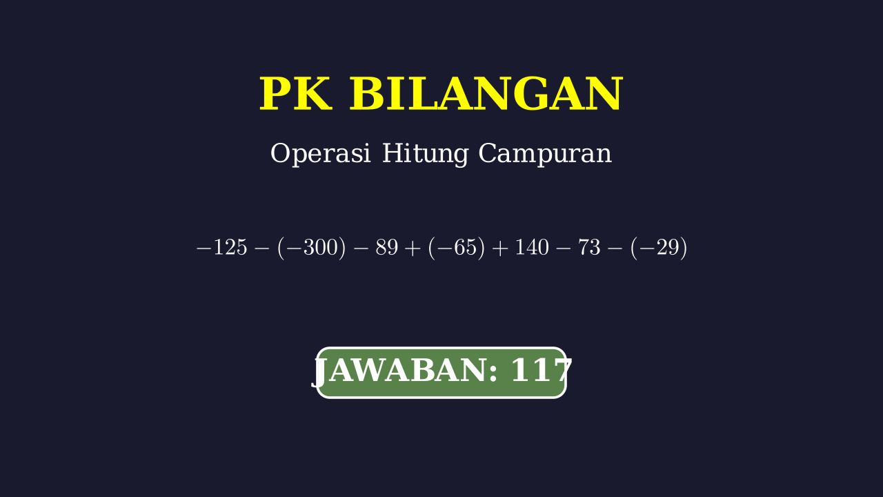 Operasi Hitung Bilangan Bulat
