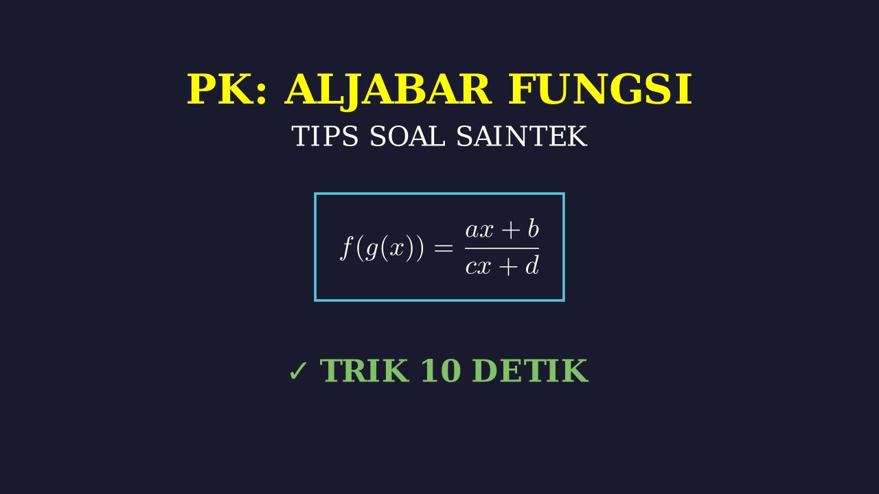 Tips & Trik Soal Saintek