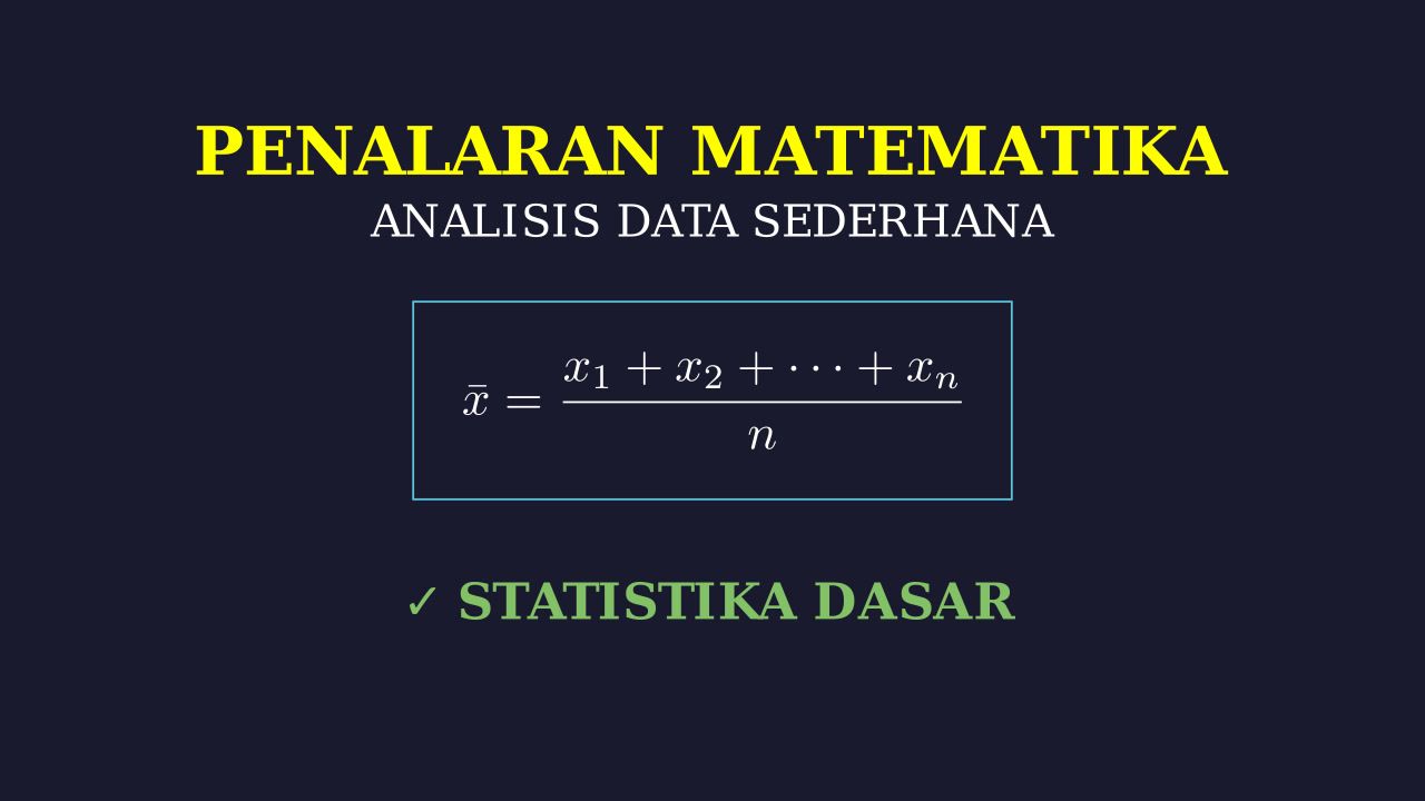 Analisis Data Sederhana