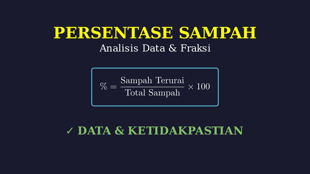 Persentase dan Fraksi Pengelolaan Sampah