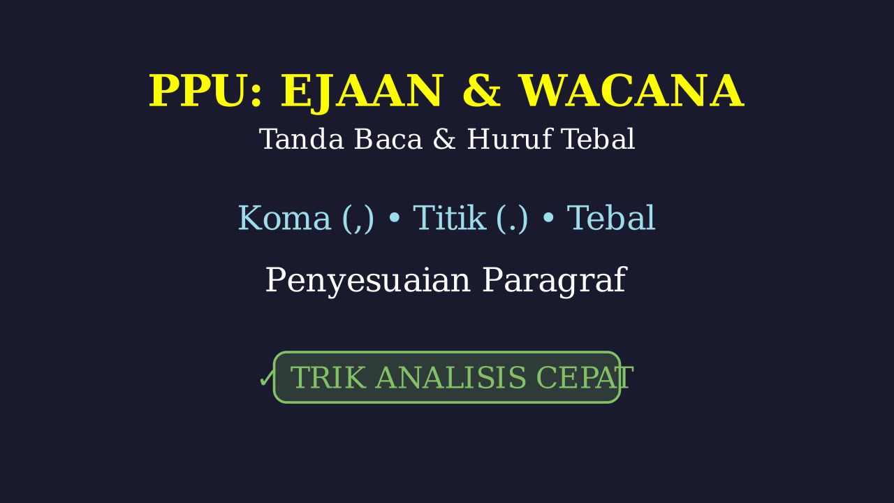 Analisis Huruf Tebal, Tanda Baca, dan Paragraf