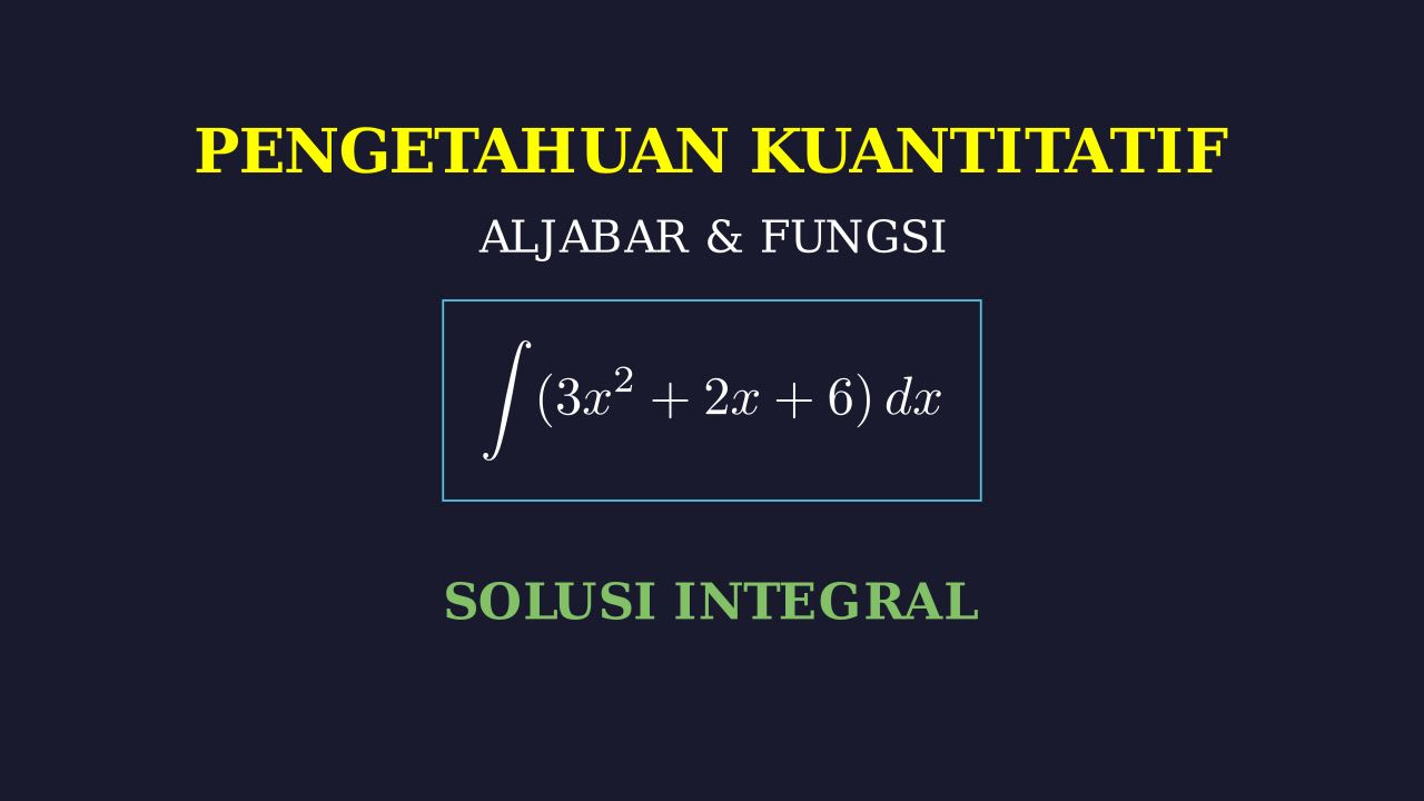Integral Selisih Fungsi