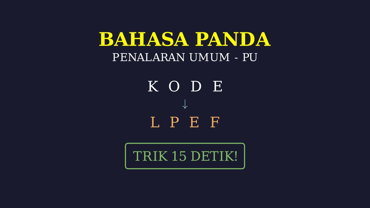 Bahasa Panda: Logika Kode