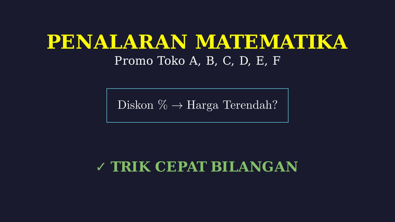 Logika Penalaran: Promo Enam Toko