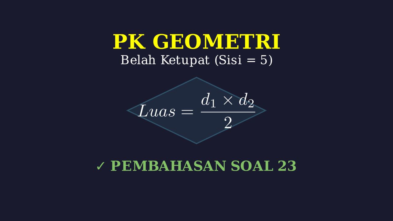 Menghitung Luas Belah Ketupat