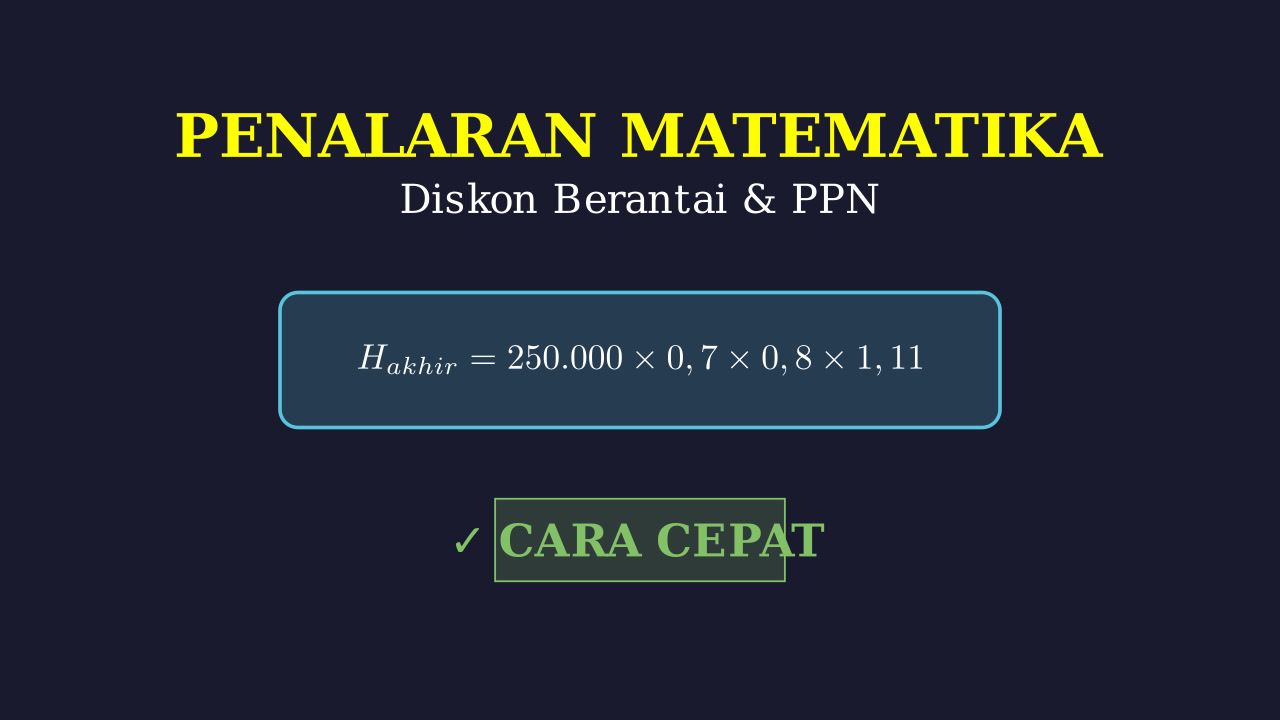 Menghitung Diskon Berantai dan PPN