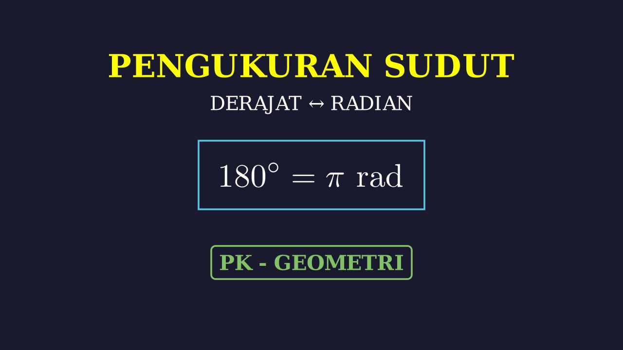 Pengukuran Sudut: Derajat dan Radian