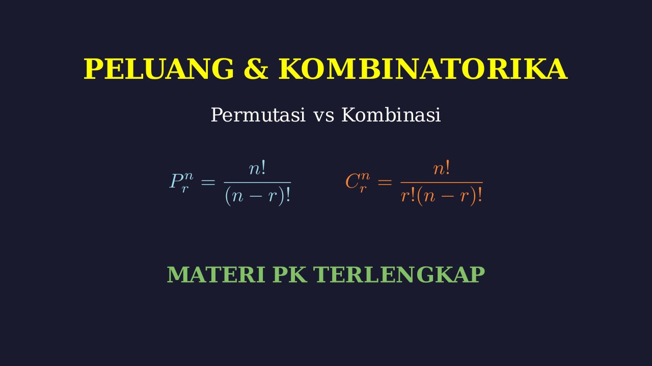 Peluang: Permutasi dan Kombinasi