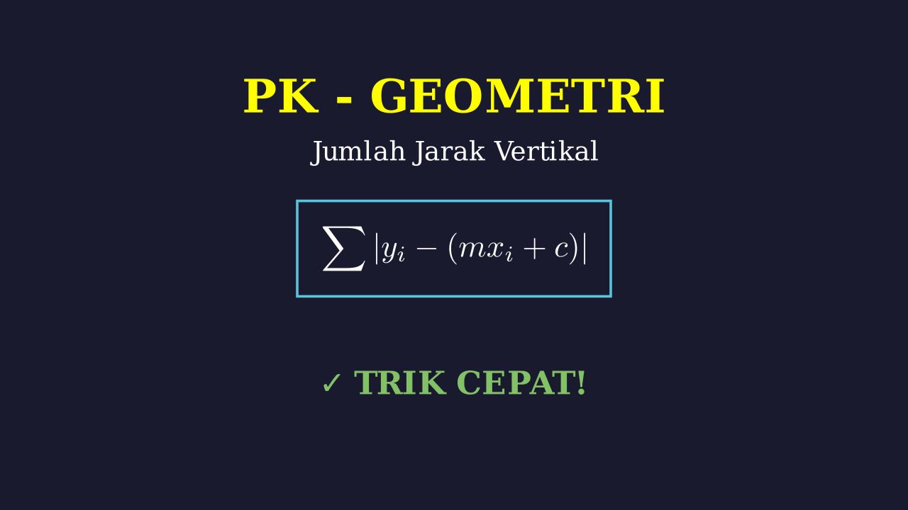 Menghitung Total Jarak Vertikal Titik ke Garis