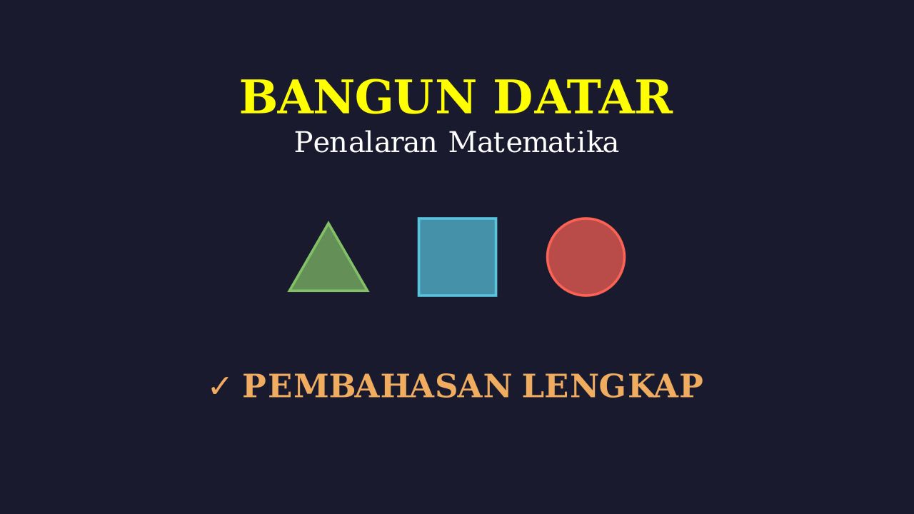 Mengenal Bangun Datar
