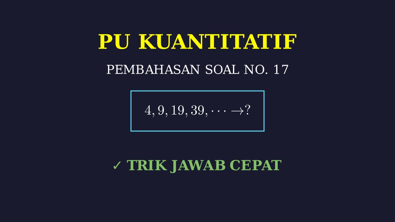 Pembahasan Soal Nomor 17