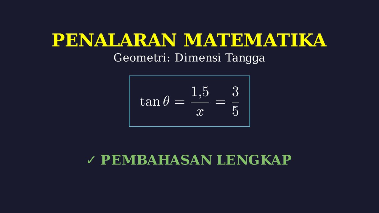 Menghitung Dimensi Tangga