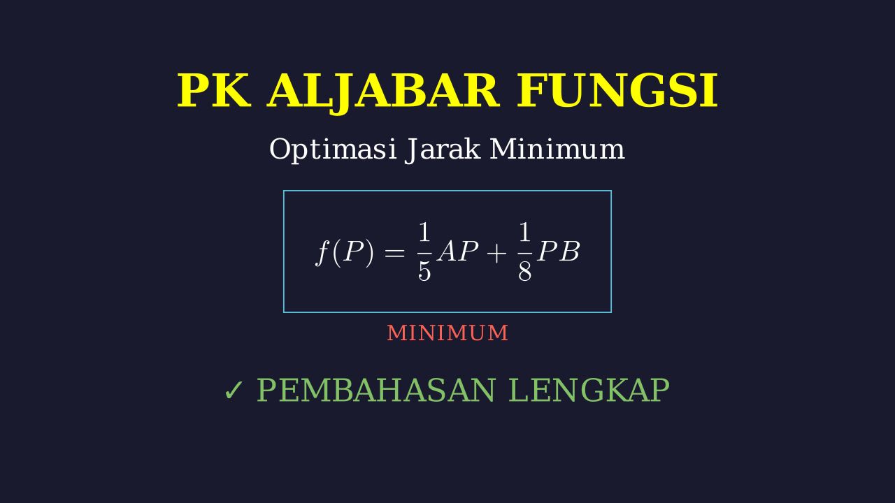 Optimasi Geometri: Menentukan Letak Titik P