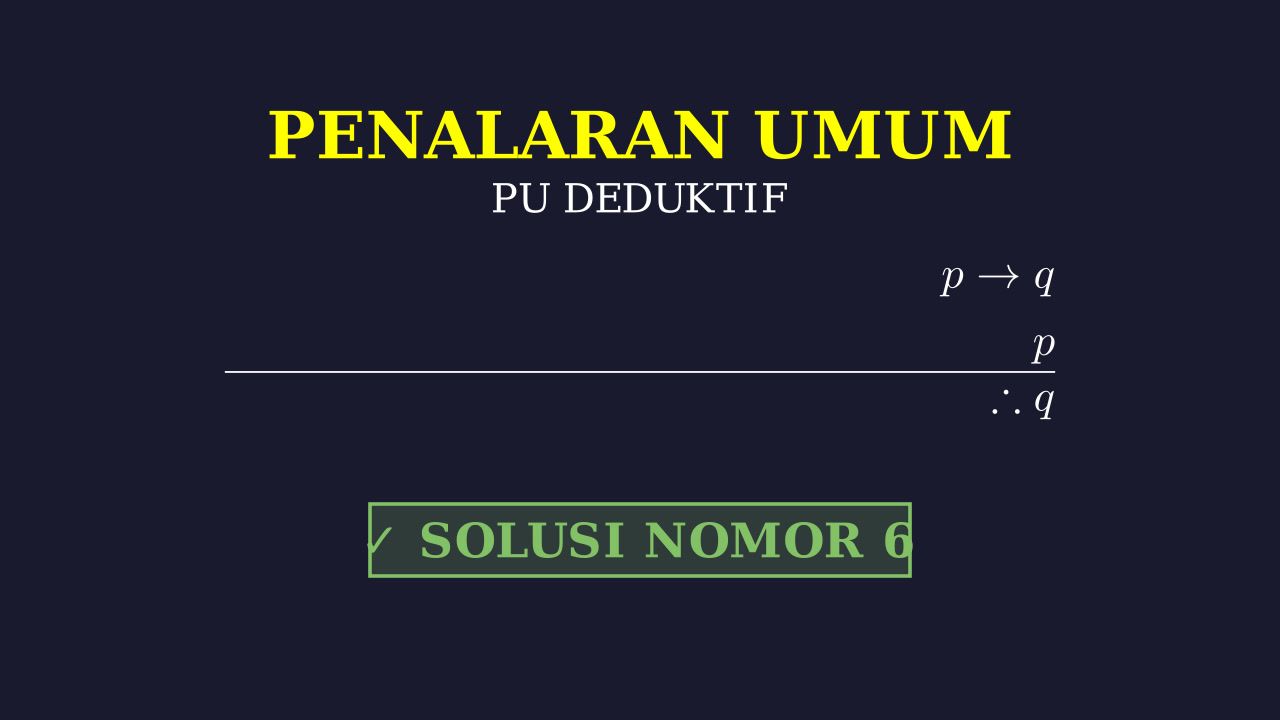 Pembahasan Soal Nomor 6
