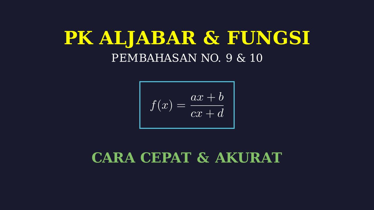 Penyelesaian Soal Nomor 9 Dan 10