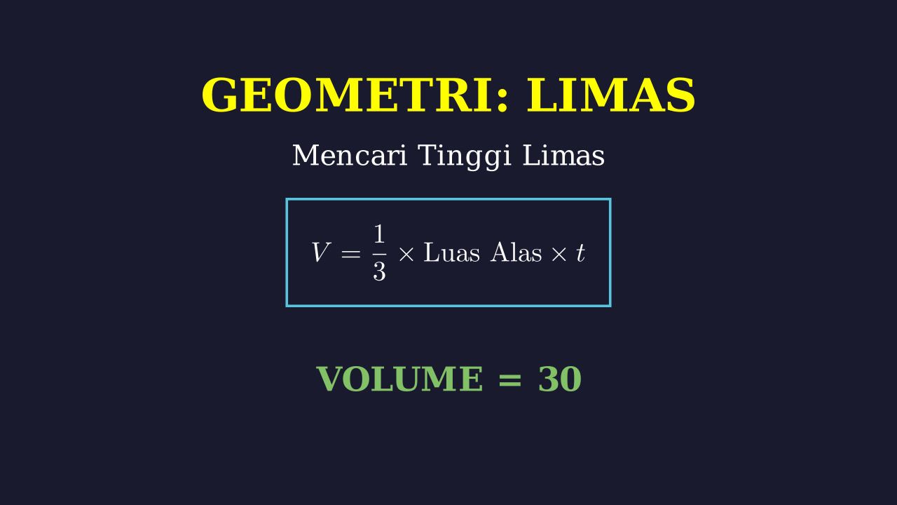 Mencari Tinggi Limas
