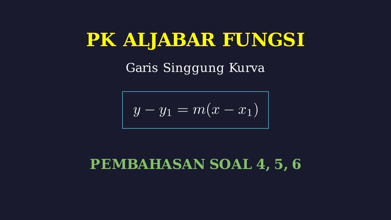 Persamaan Garis Singgung