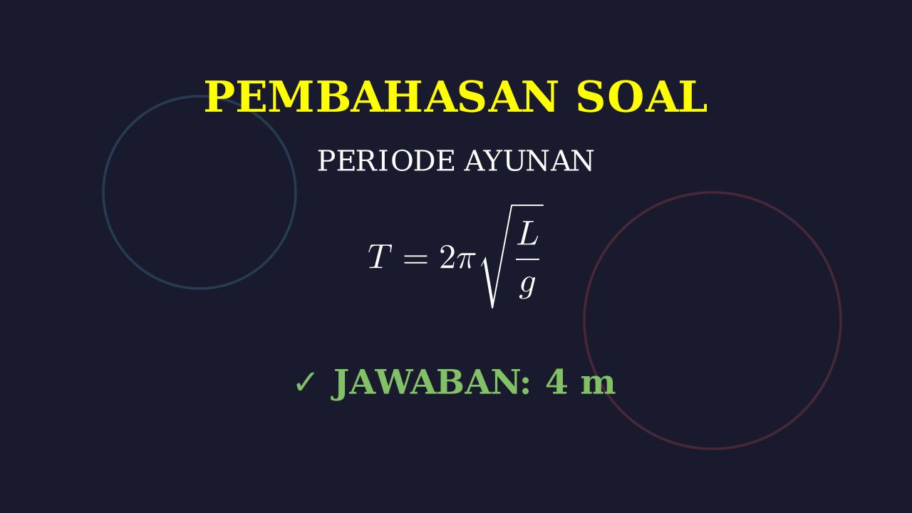 Menghitung Panjang Tali Ayunan Sederhana
