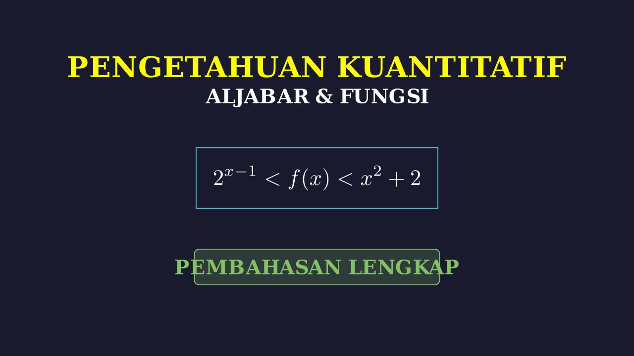 Pertidaksamaan Batas Fungsi