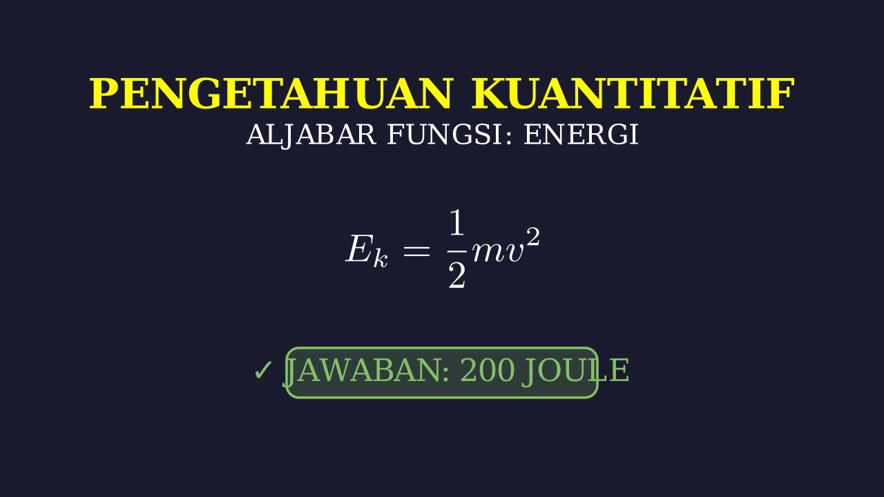 Energi: Konsep Dasar Fisika