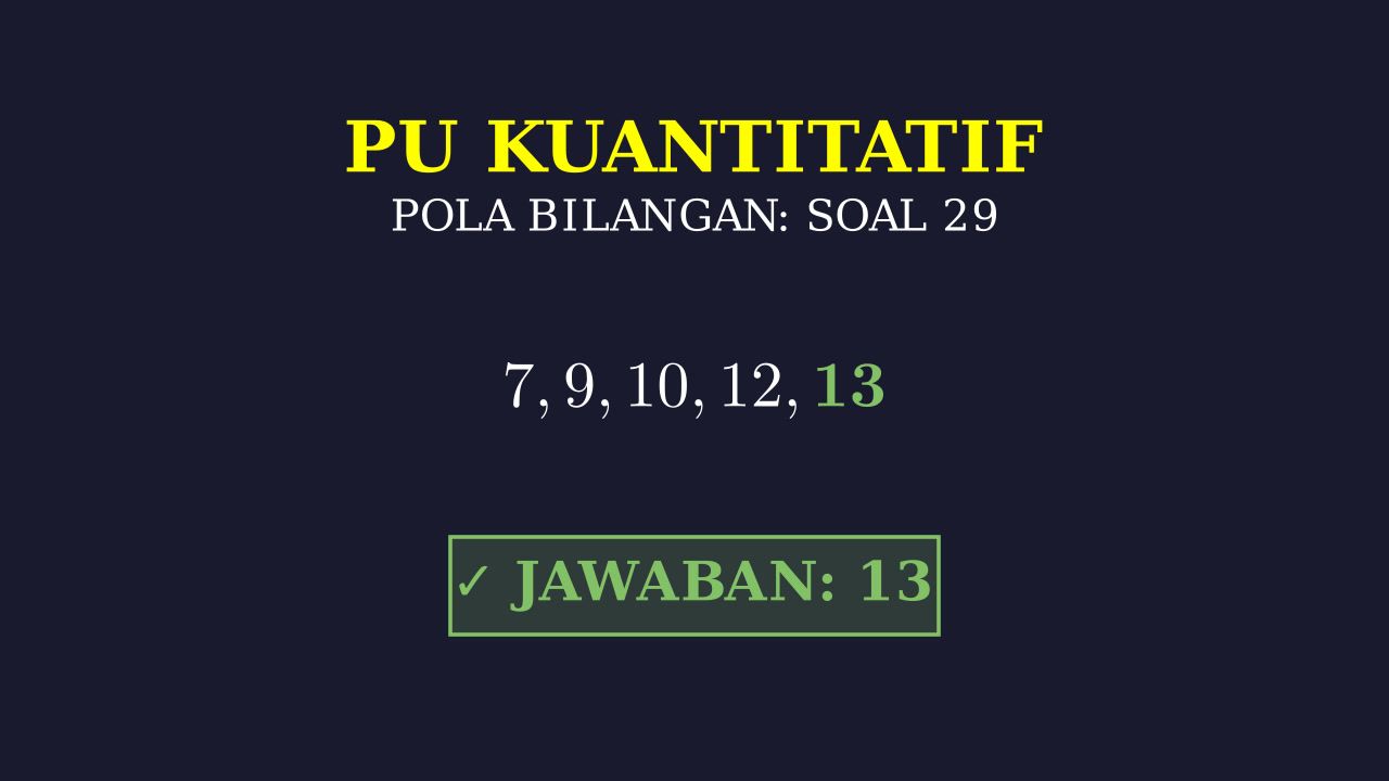 Pola Bilangan: Produksi Kue
