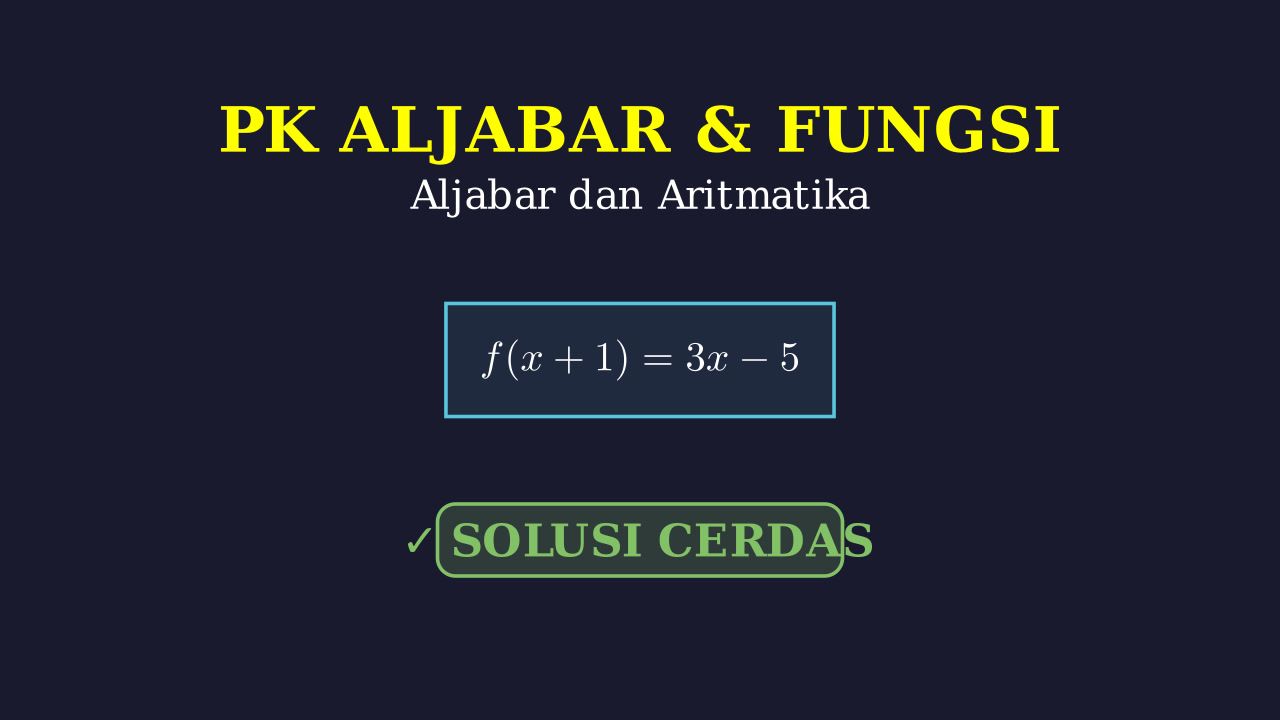 Aljabar dan Aritmatika