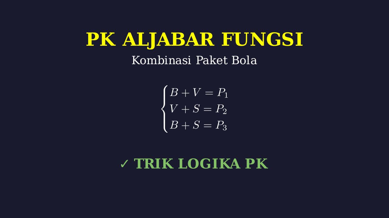 Soal Cerita: Paket Bola Olahraga