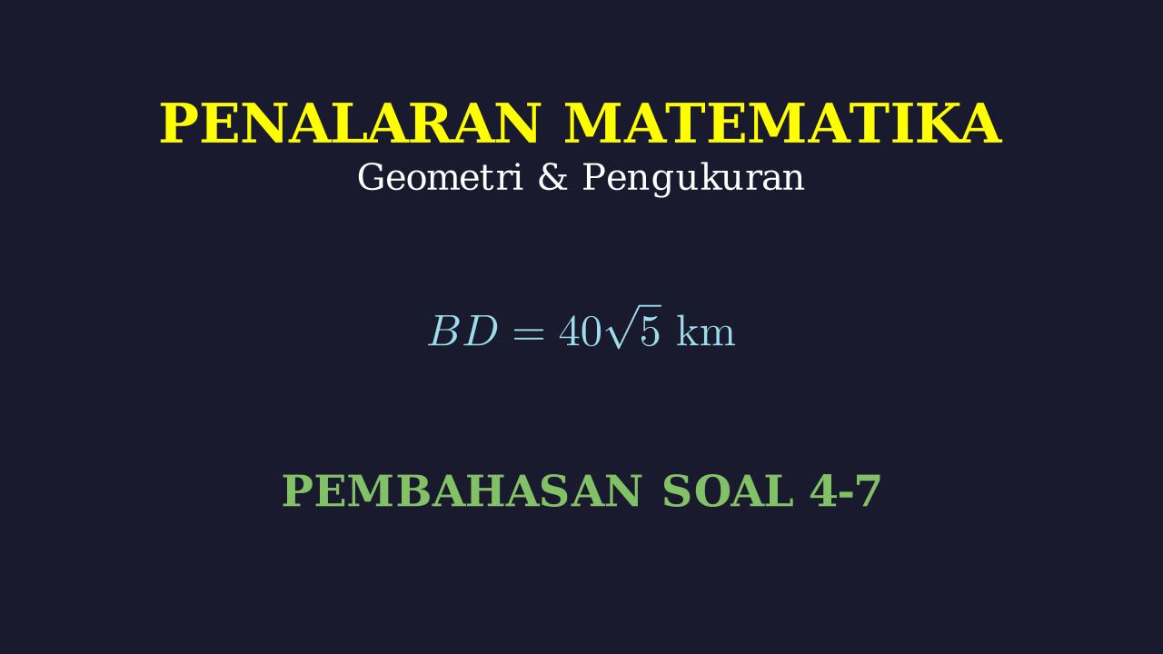 Menghitung Jarak Antar Kota