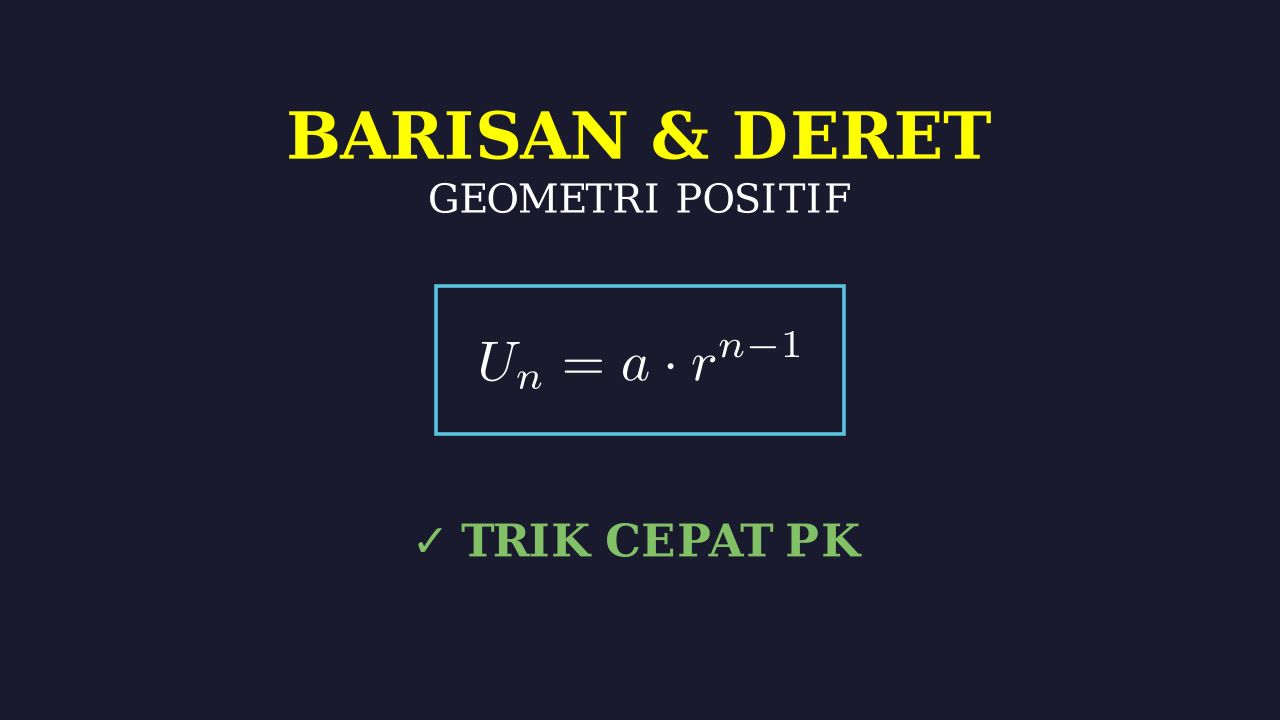 Penyelesaian Soal Barisan dan Deret Geometri