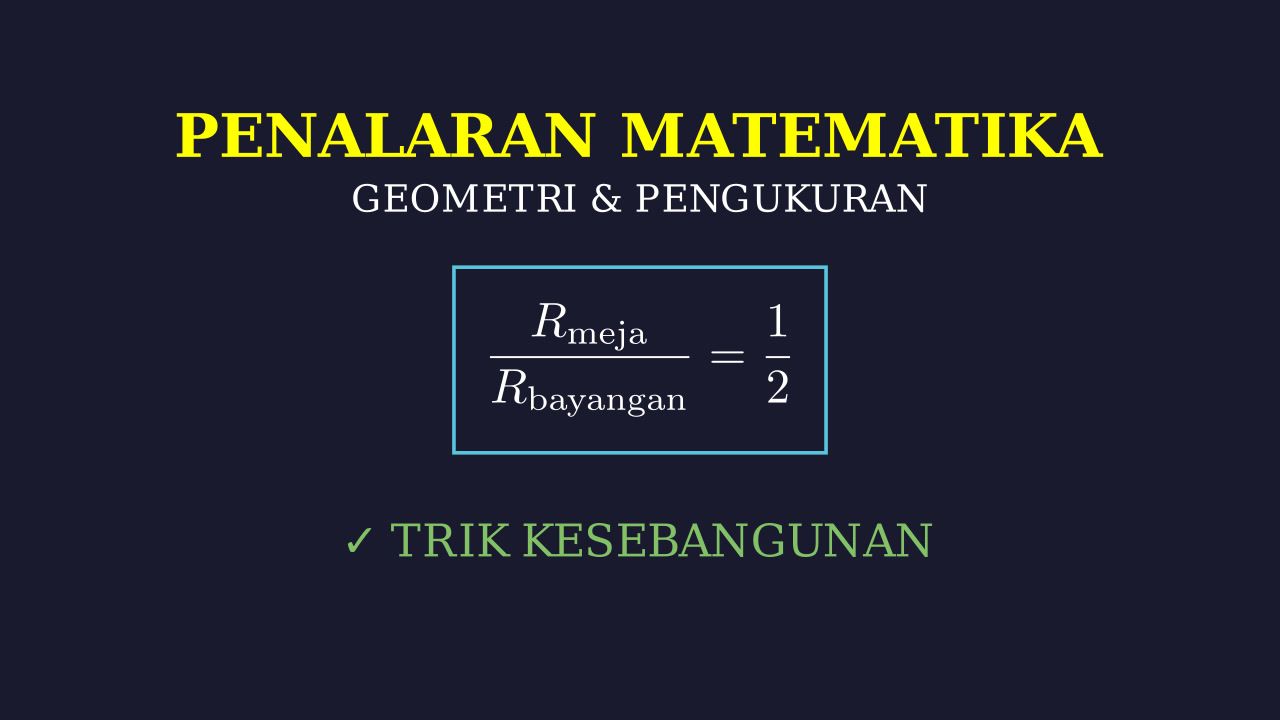 Kesebangunan: Masalah Bayangan Benda