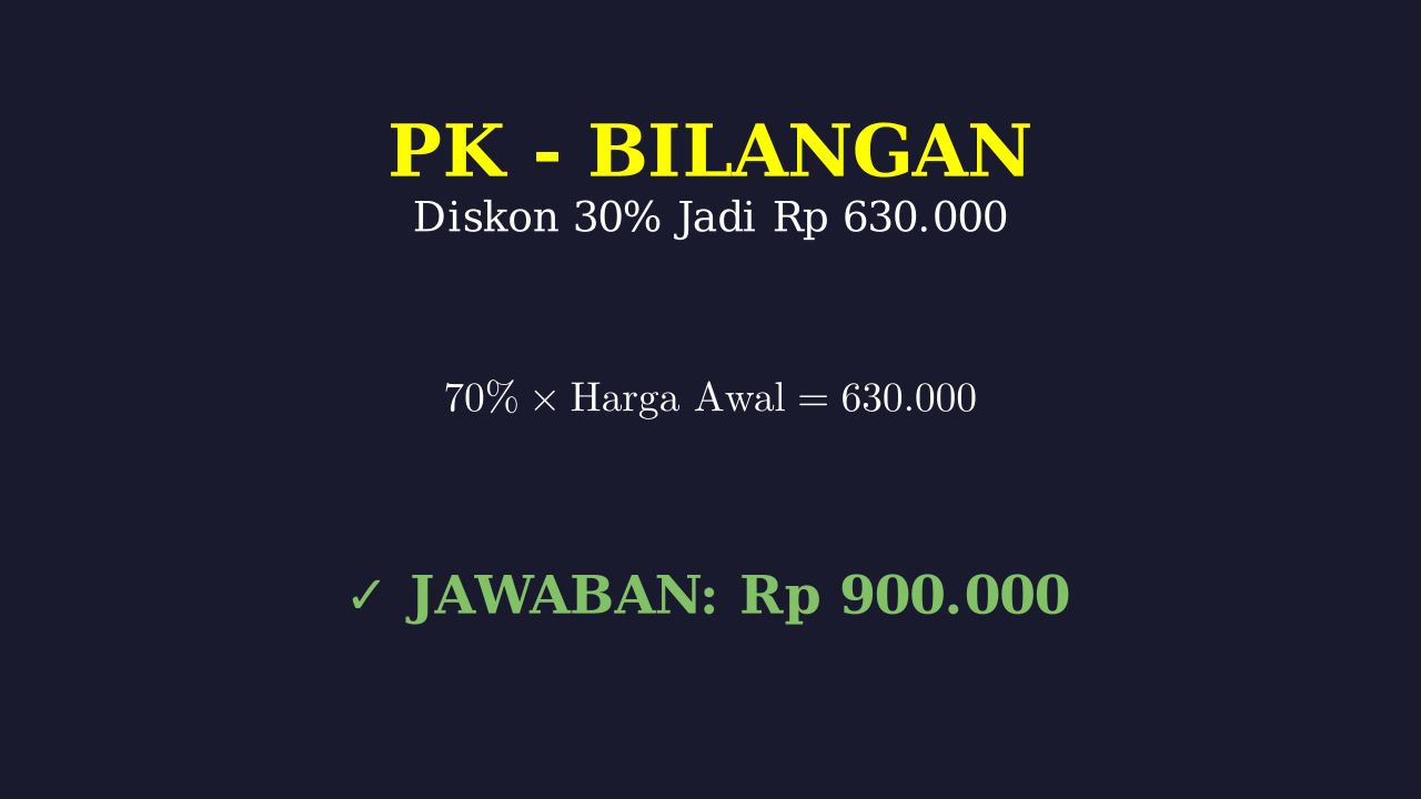 Menghitung Harga Sebelum Diskon