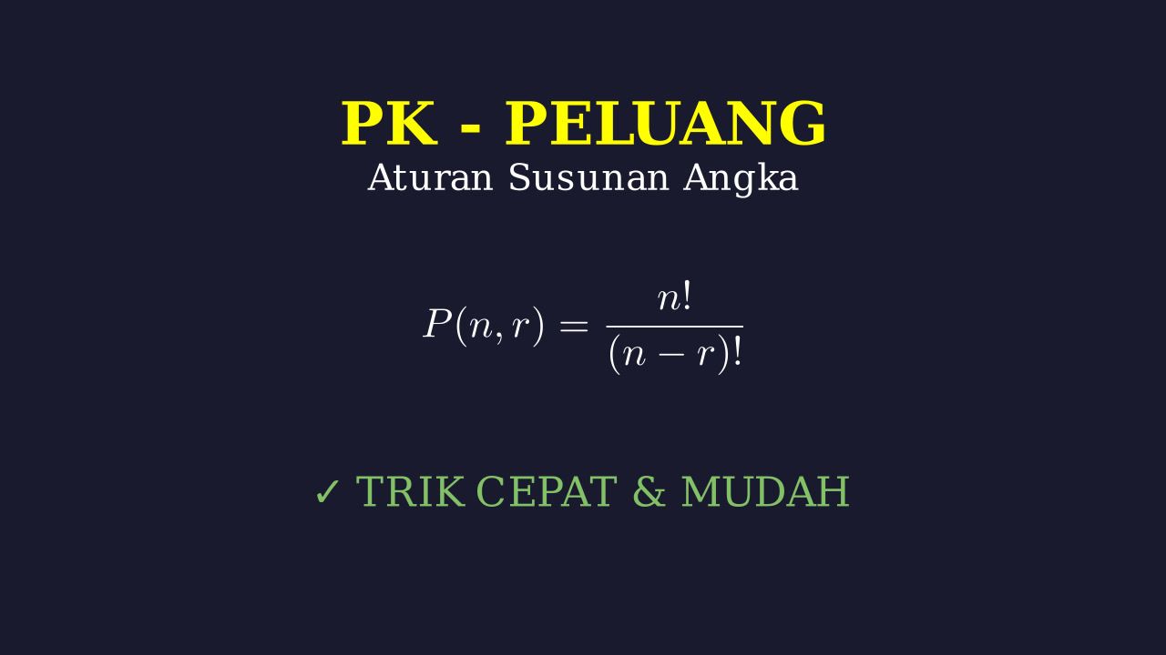 Langkah Mudah Susunan Angka