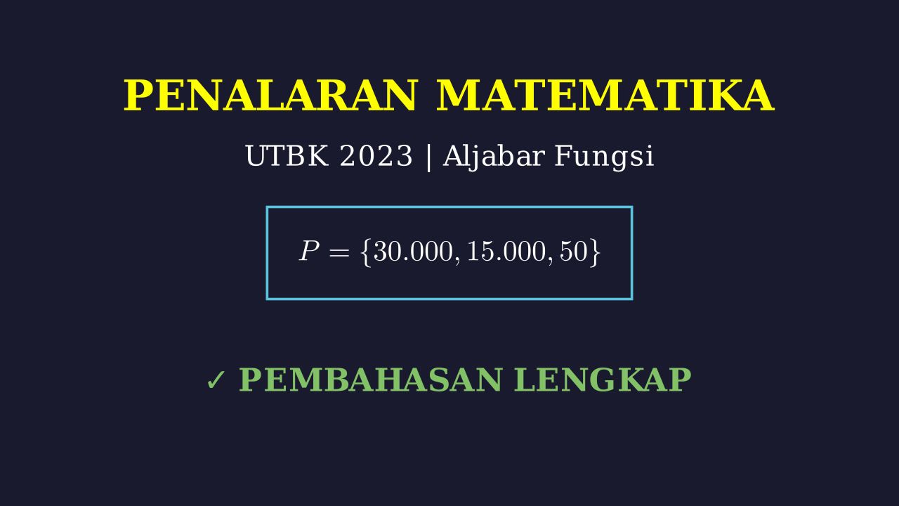Penalaran Matematika: Soal Harga Ikan