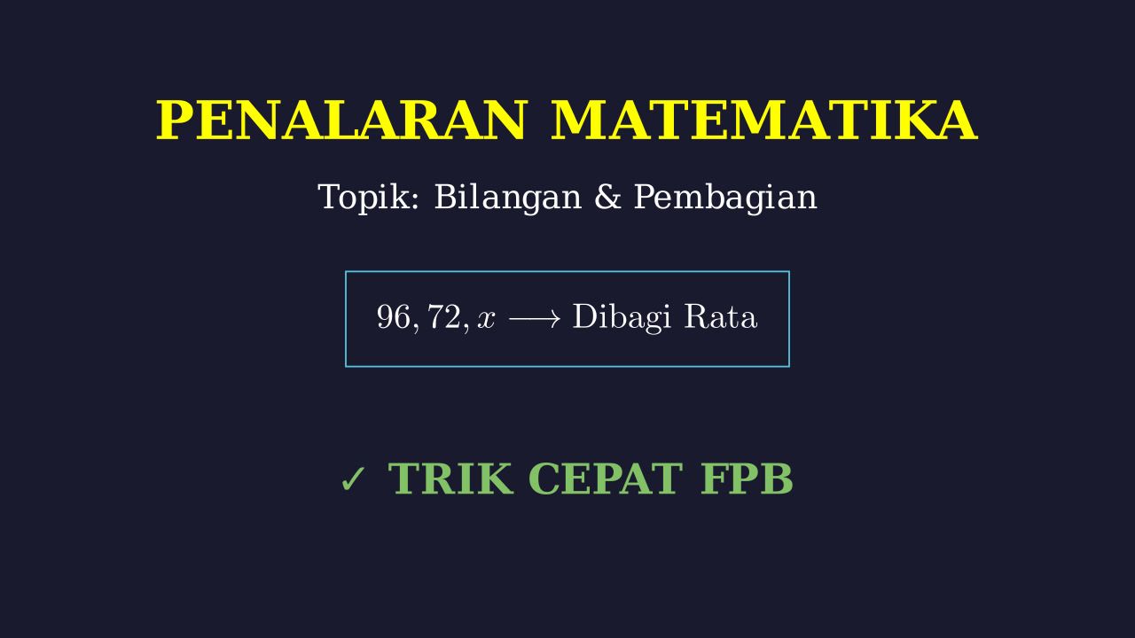 Penalaran Matematika: Distribusi Bantuan
