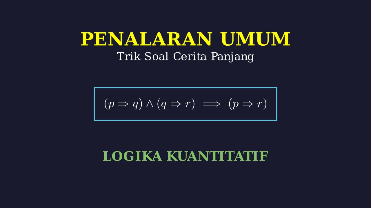 Logika Matematika: Strategi Soal PU